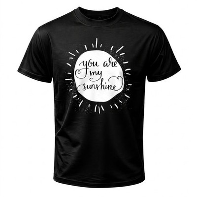 Cute Sunshine Couple Women's Graphic T-Shirt Romantic Junior Fit Casual Tee