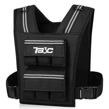 Adjustable Weighted Vest Men and Women 19lbs/ 30lbs/ 40lbs Weights with Refle...