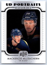2019-20 Upper Deck UD Portraits Mackenzie MacEachern Rookie St. Louis Blues