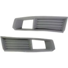 Fog Light Trim Set LH and RH For 2008-2013 Cadillac CTS with Halogen Headlight