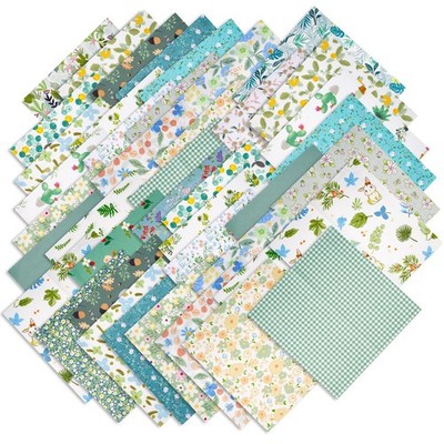 70pc 10'' Cotton Fabric Squares Assortment for Quilting Sewing DIY Crafts US