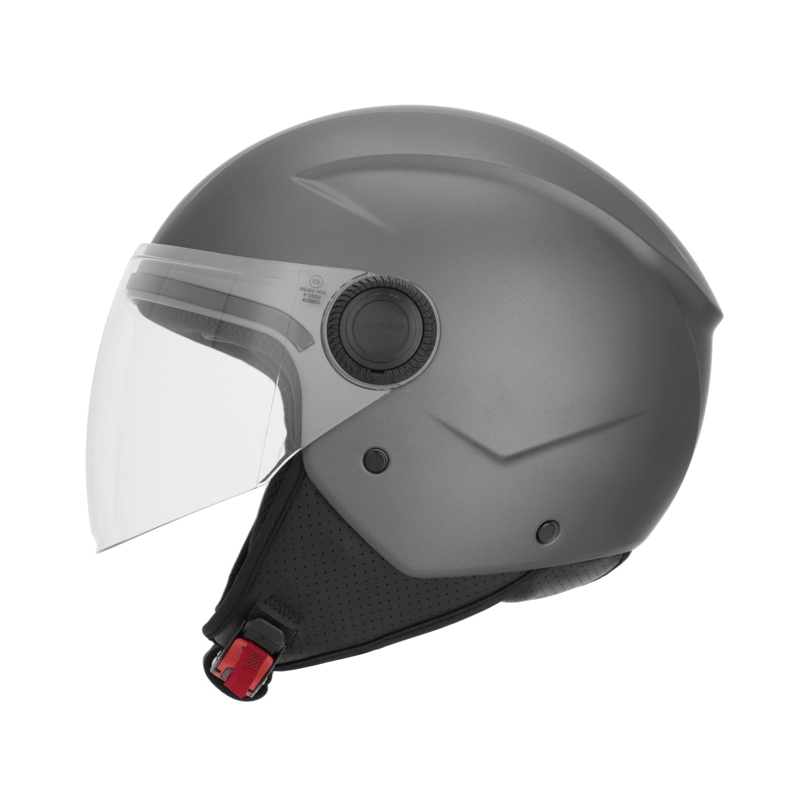 Casco Jet Acerbis Brezza Grigio Scuro Omologato foto 3