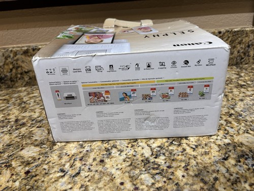 Canon SELPHY CP1300 Compact Photo Printer WiFi Printing AirPrint White New Open - Picture 7 of 7