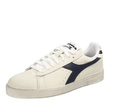 Diadora Sportswear Game Low - Sneakers Basse In Pelle Blu - Uomo Scarpe Sneakers