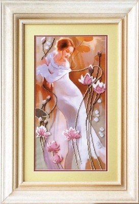 Bead ''Francesca''. Embroidery Kit Printed Сanvas Charivna Mit