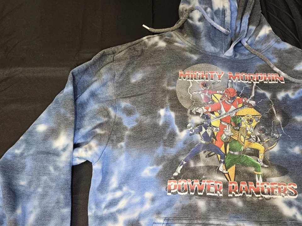 Sudadera con Capucha Power Rangers Para Hombre Grande Mighty Morphin Pullover Sudadera Foto 4 de 4