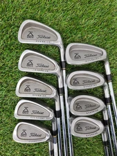 1993 TITLEIST DCI BLACK OS IRON SET 4-PW,SW,LW XSTIFF PRECISION RIFLE FCM 6.5 FA