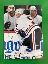 Eric Daze 1995-96 Upper Deck Be A Player BAP Rookie Quotebook Auto Card #S170. rookie card picture
