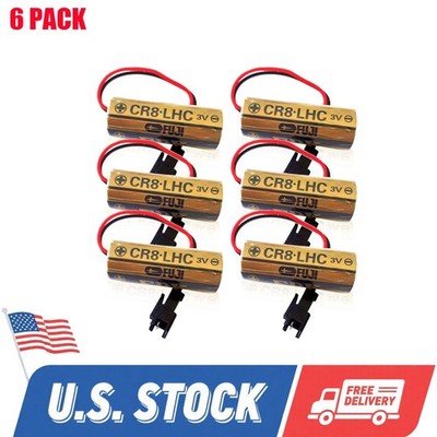 6Pcs FUJI FDK 3V CR8.LHC CR8 LHC Battery Backup Power Source Batteries NEW