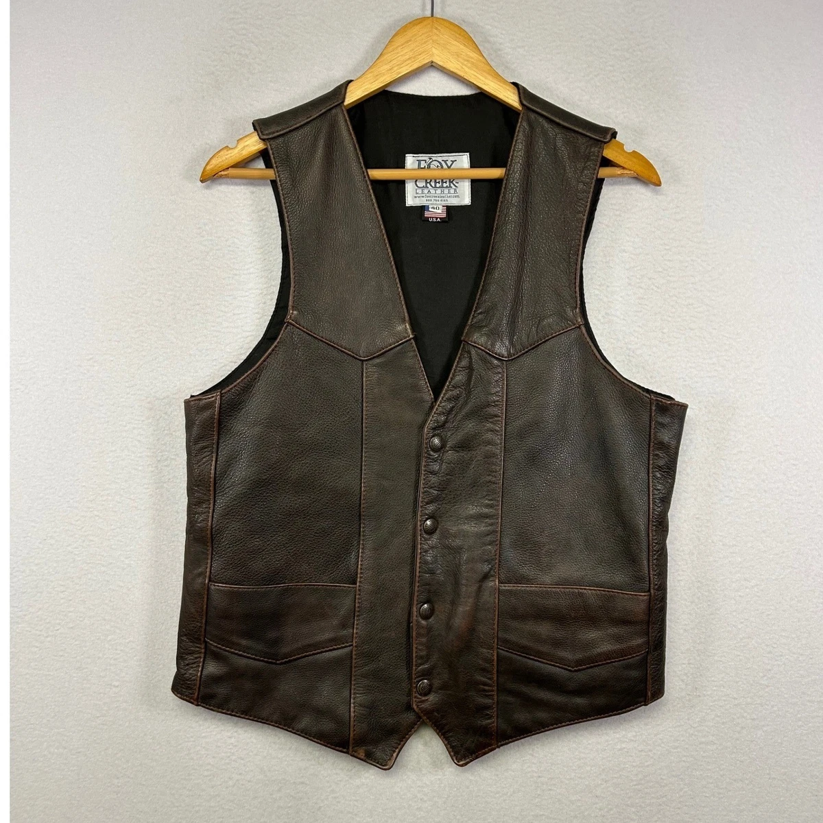 25+ Fox Creek Leather Coats, Jackets & Vests for Men for sale