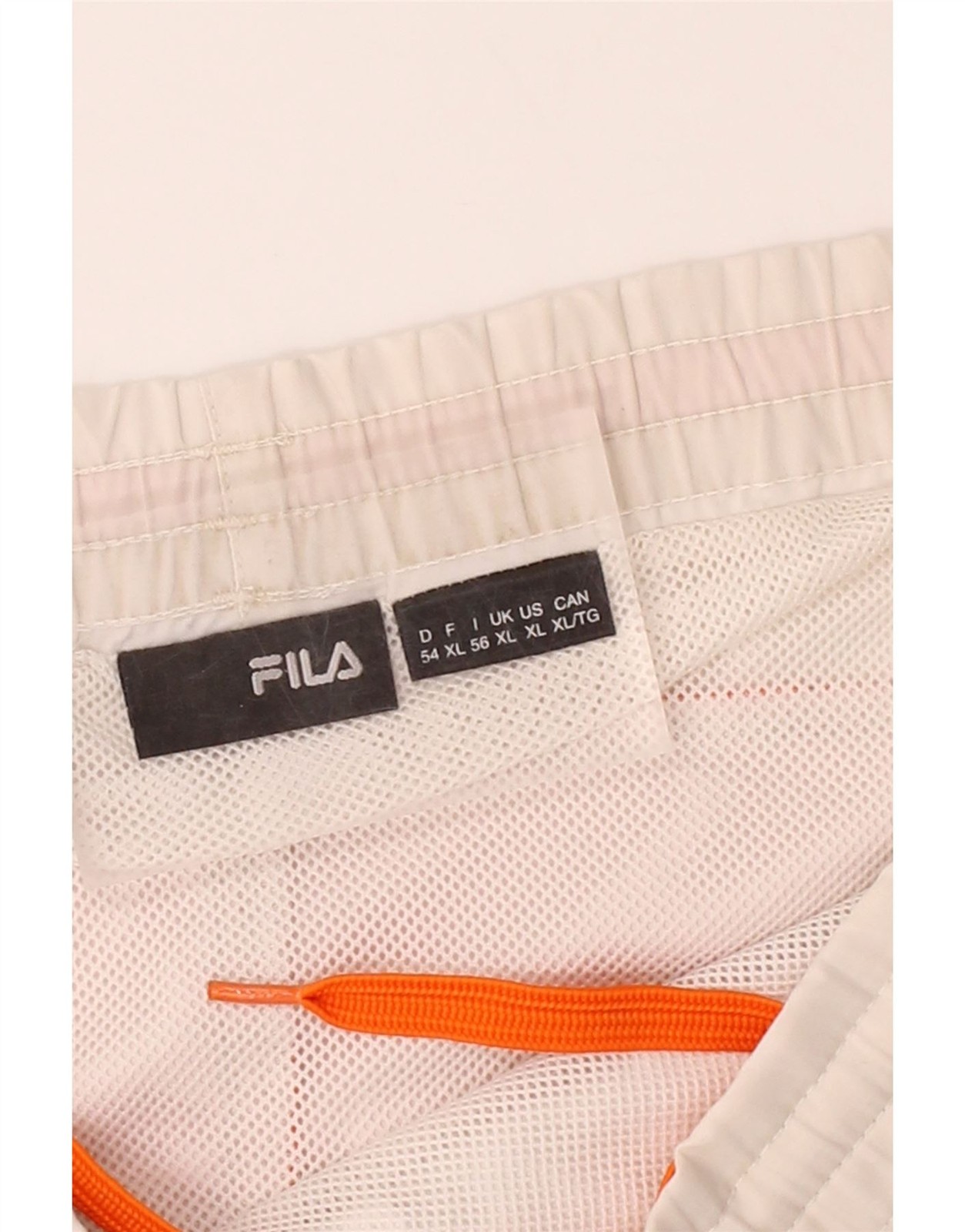 FILA pantaloncino sportivo uomo XL bianco colorblock poliestere DQ60