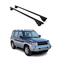 DachträGer GrundträGer FüR Mitsubishi Pajero 1991-2006 75Kg Stahl Schwarz 2 Tlg