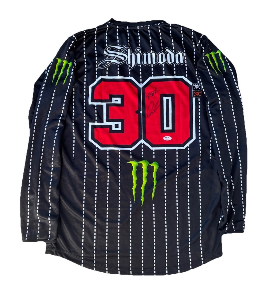 Jo Shimoda Signed Monster Kawasaki 30 Supercross Jersey PSA AUTO