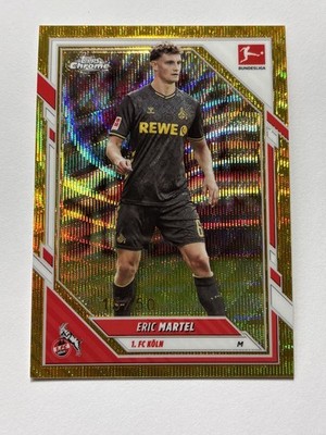 2025-26 Topps Chrome Bundesliga Gold Wave Refractor #54 Eric Martel 15/50