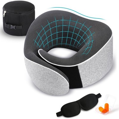 Travel Pillow, Best Memory Foam Neck Pillow Head Support Soft Pillow for Slee...