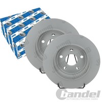 2X Jurid Bremsscheiben 330Mm Voll Hinten Passend FüR Jeep Grand | 562971JC