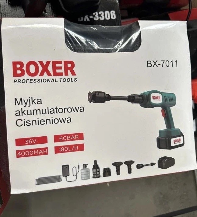Boxer BX-7011 Akku Hochdruckreiniger 36V 4000mAh 60BAR Kabellos