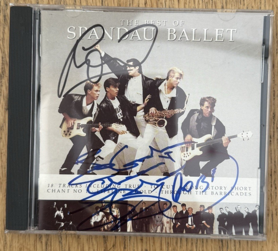 Spandau Ballet The Best Of Spandau Ballet CD Signed Martin Kemp Tony Hadley