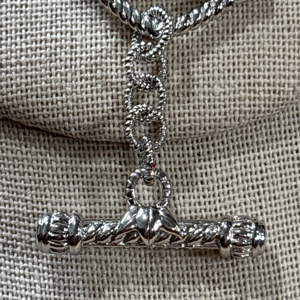 Pulseira de prata esterlina 925 Judith Ripka multi-fios 7,75" - Imagem 4 de 4