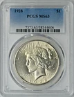 1928 Peace Silver Dollar VAM-2 Doubled Rays - PCGS MS63 - ✪COINGIANTS✪