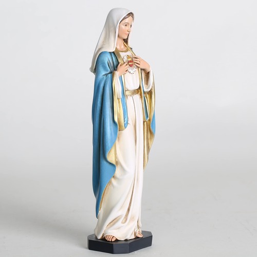Statua Cuore Immacolato di Maria Cattolica BC, 10" H 10 pollici H, colore pieno - Foto 4 di 8