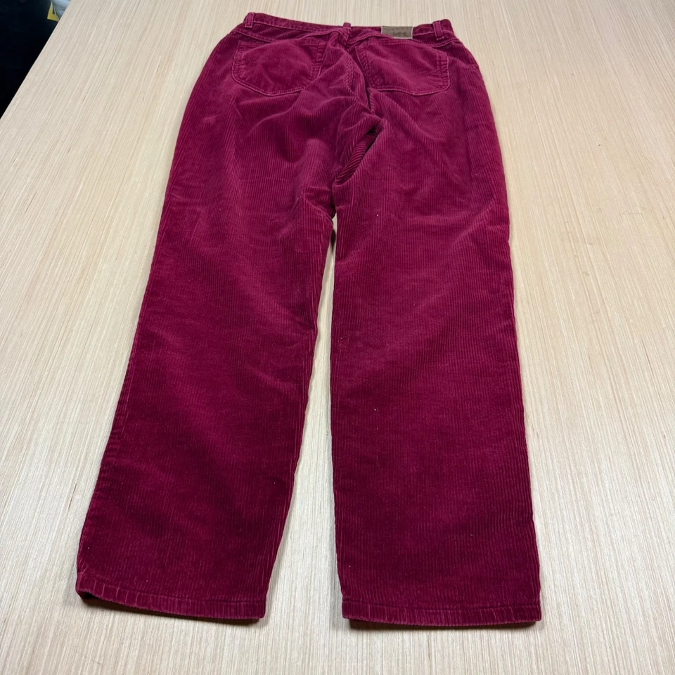 Pantalones de pana remachados Lee vintage años 90 púrpura talla 14 medianos 31x30 Foto 3 de 4