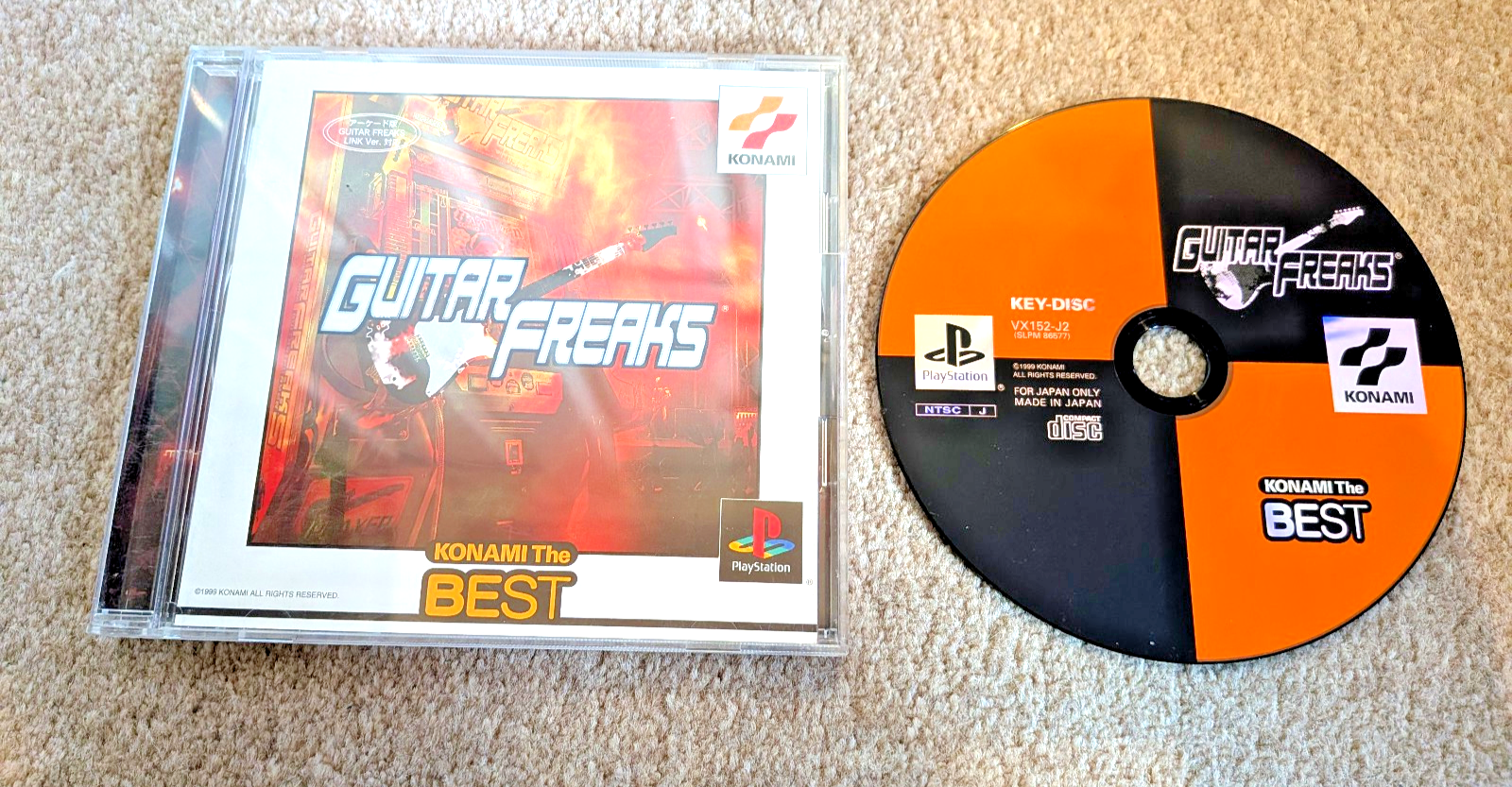 Guitar Freaks PS1 Playstation 1 NTSC-J Japan Import + Manual Music Rhythm Bemani