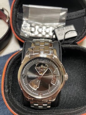 Hamilton Jazzmaster Open Heart Automatic Watch H32565185 40mm Gray Dial