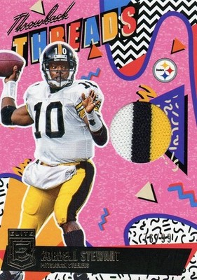 KORDELL STEWART/ BEN ROETHLISBERGER ( DUAL ) THROWBACK THREADS STEELERS #76 / 99