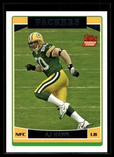 A.J. Hawk 2006 Topps Rookie Card #360. rookie card picture