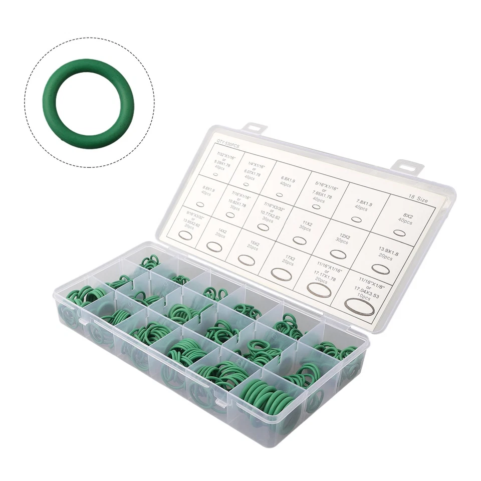 530* Car Auto O Ring Seal R134a Air Conditioning Rubber Gasket Assorted Supplies - Image 4 of 4