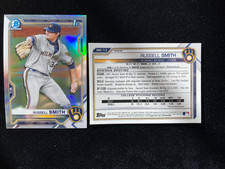 2021 Bowman Chrome Draft RUSSELL SMITH 1st Rookie REFRACTOR Brewers RC QUANTITY