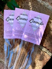 Lavender Incense Sticks English Lavender Handmade for Comfort, Meditation, Relax