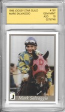 1996 Horse Star Jockey Star Cards MARK SALVAGGIO #181 ASD 10 GEM MINT