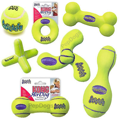KONG AIR XS Tennis Balls Pack of 3 Dog Toy Squeaker Extra Small Puppies Mini