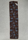 Charter Club 100% Silk Brown Floral Motif Oblong Rectangular scarf 51x12” NOS — photo 2