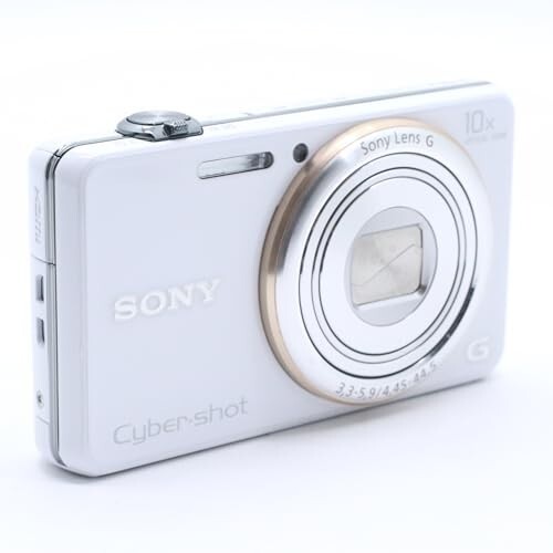 Sony Digital Camera DSC-WX100 Cyber Shot White 10x 18.2 MP Digital