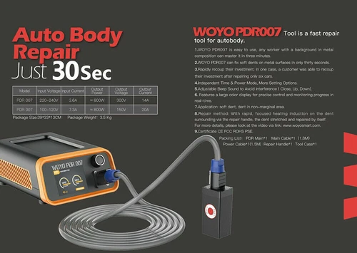 WOYO 110V 800W Induction Heater Car Removal Paintless Dent Sheet Repair Hot Box - Bild 4 von 11