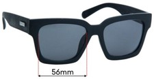 SFx Replacement Sunglass Lenses Fits Le Specs Weekend Riot - 56mm Wide