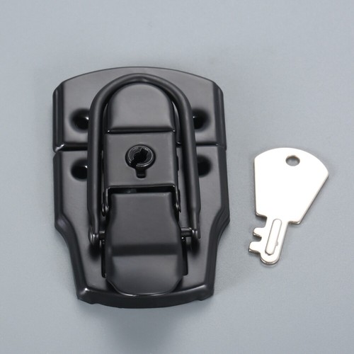 Silver/Black Latch Hasp 76*45mm Locker F Miniature Furniture Cabinet Jewelry Box - Picture 11 of 11