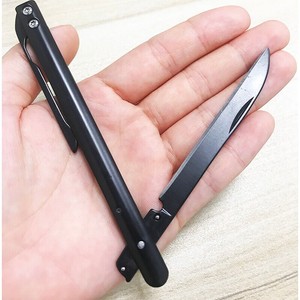 Stainless Steel Pen Pocket Folding Knife Camping Hunting
