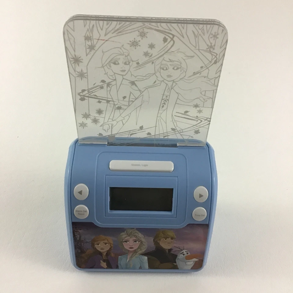 Despertador Disney Frozen Light Up brilho noturno projeção de cabeceira luz noturna - Imagem 2 de 4