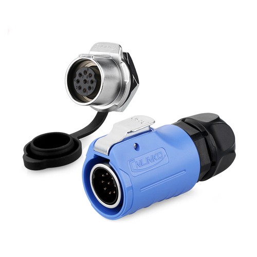 Plug Socket Male Female Cable Connection LED Display IP67 Waterproof M20 2-12Pin - Picture 18 of 19