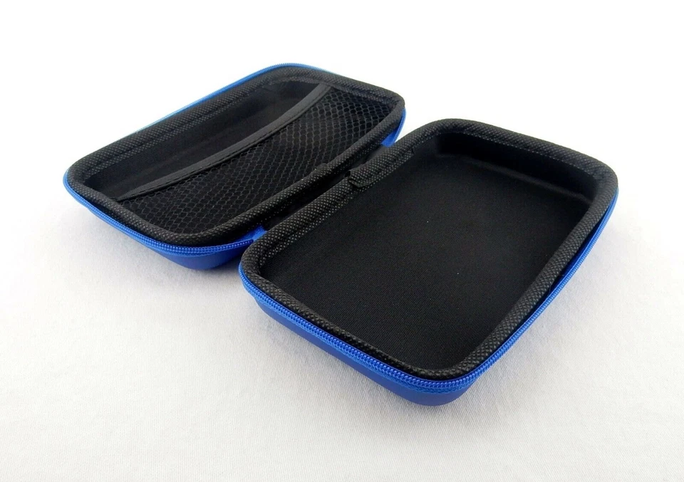 Estojo de armazenamento com zíper com bolsa interna de malha ~ Azul ou branco ~ #IT904 - Imagem 4 de 4