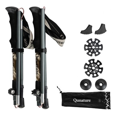Qunature Trekkingstöcke Wanderstöcke 7075 Aluminium Outdoor Walking Stöcke 130cm