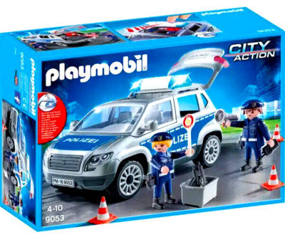 PLAYMOBIL   9053 City Action POLIZEI Geländewagen Licht & Sound Polizeiauto NEU