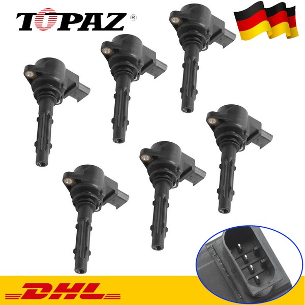 6X ZüNdspule FüR Mercedes-Benz CL203 W203 W204 CLK C209 S211 SLK A2729060060-image
