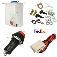 Car Windshield Washer 1.8l W12v Reservoir Pump Bottle Hose Jets Kit Universal Car Windshield Washer 1.8l W12v Reservoir Pump Bottle Hose Jets Kit Universal