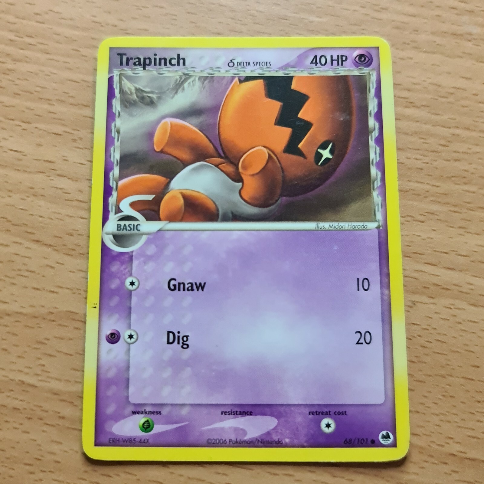 Trapinch δ Delta Species (DF 68)●COMMON●Ex Dragon Frontiers●2006●LP/EX●098