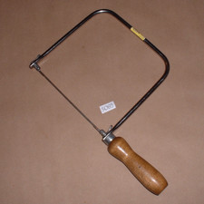 Vintage Stanley 15-106 Coping Saw with 6-1/2" Throat & Wood Handle (Made in USA)